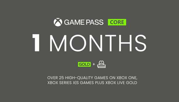 Microsoft Xbox Game Pass Core 1 Month