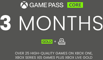 Microsoft Xbox Game Pass Core 3 Month