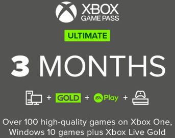 Microsoft Xbox Game Pass Ultimate 3 Months