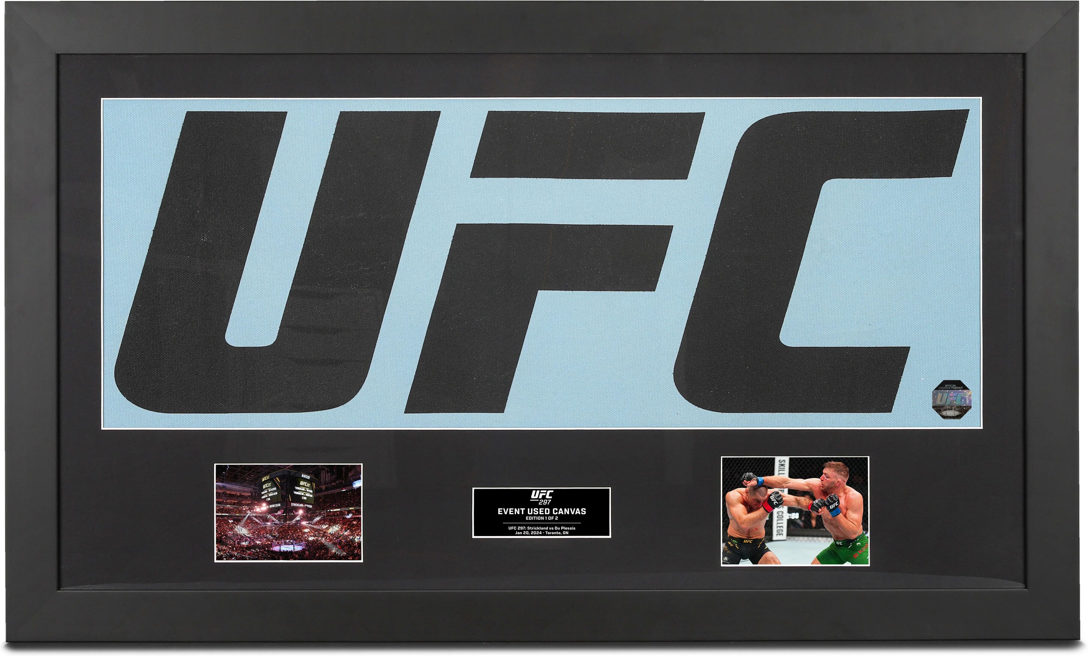 UFC Collectibles UFC 297: Strickland vs du Plessis UFC Logo Canvas & Photos - Second Edition