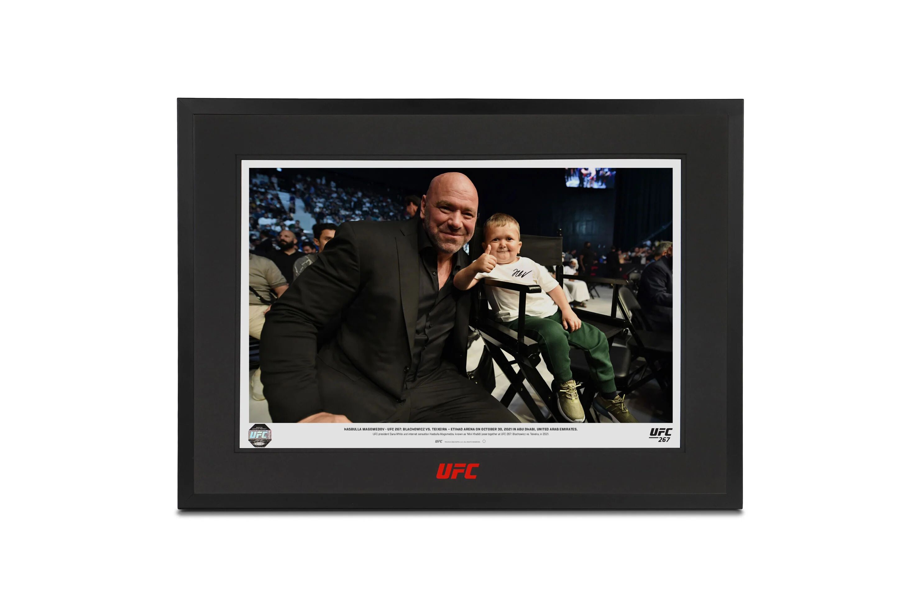 UFC Collectibles Hasbulla Signed Photo with Dana White