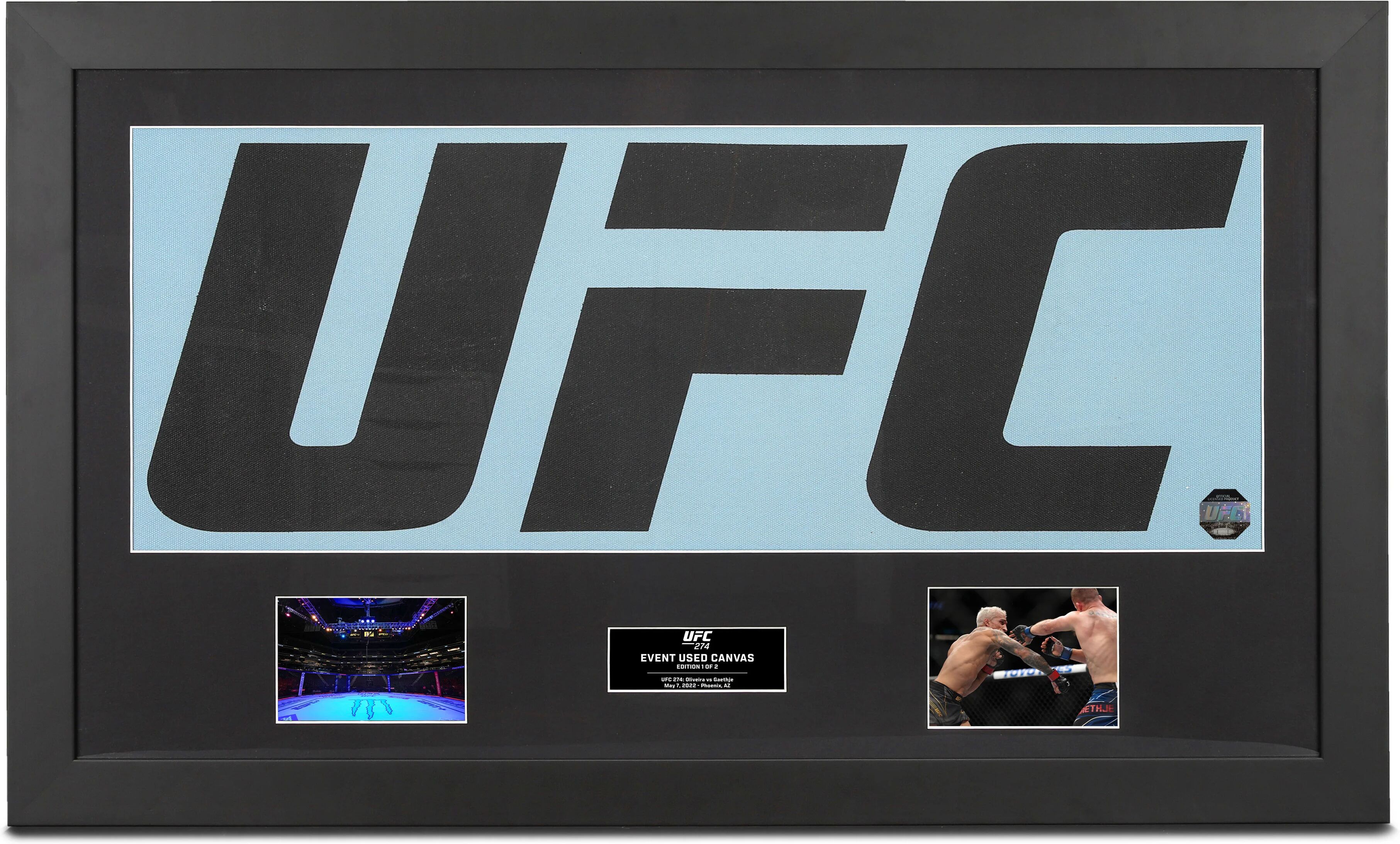 UFC Collectibles UFC 274: Oliveira vs Gaethje UFC Logo Canvas & Photo