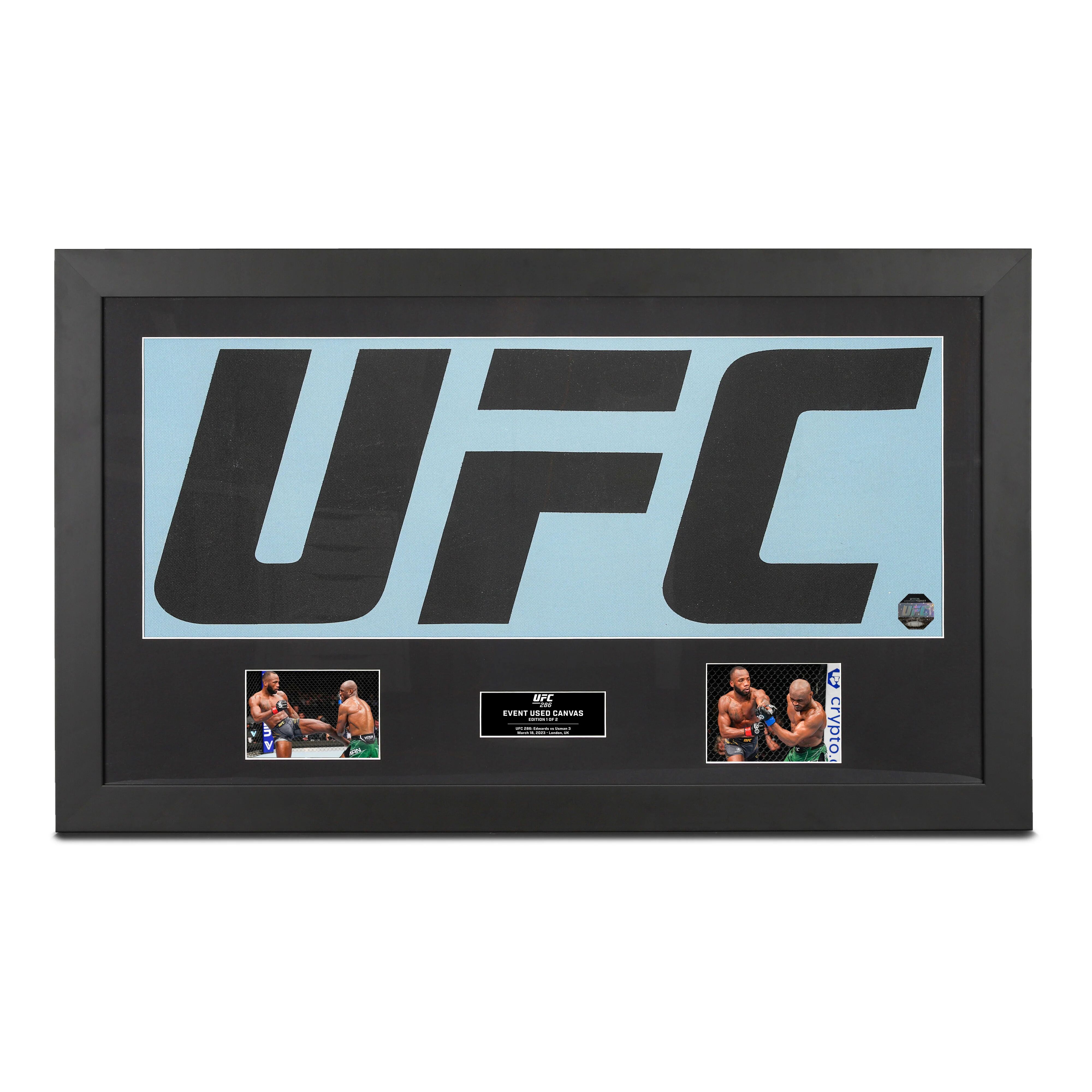 UFC Collectibles UFC 286: Edwards vs Usman 3 UFC Logo Canvas & Photo