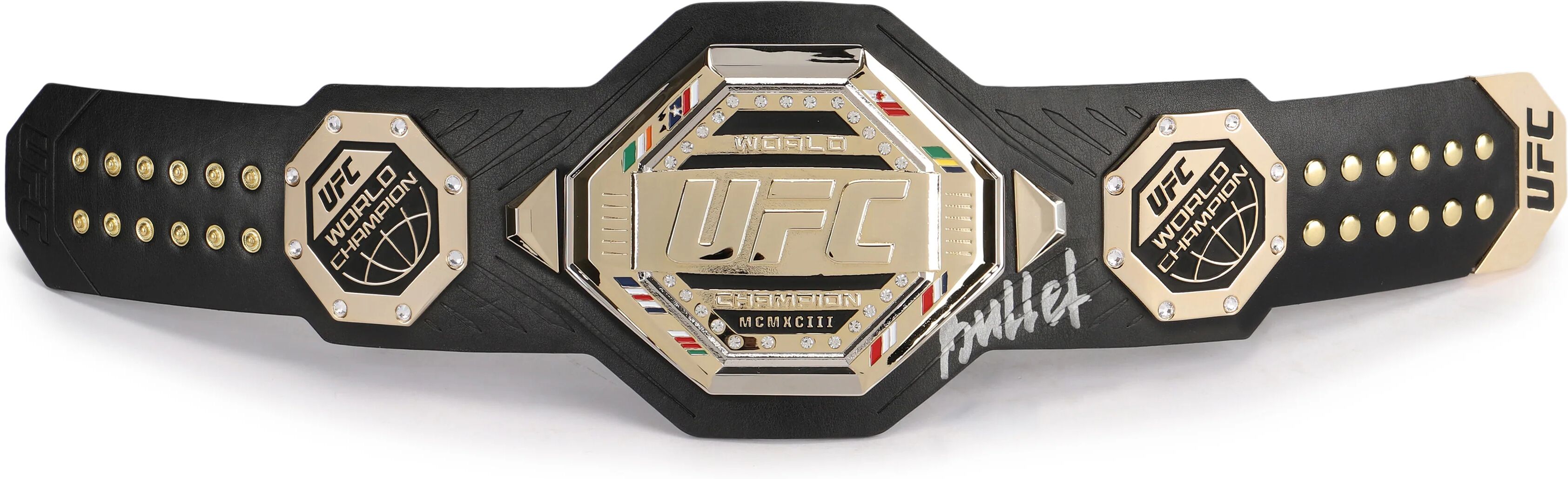 UFC Collectibles Valentina Shevchenko Signed UFC Legacy Replica Desktop Belt