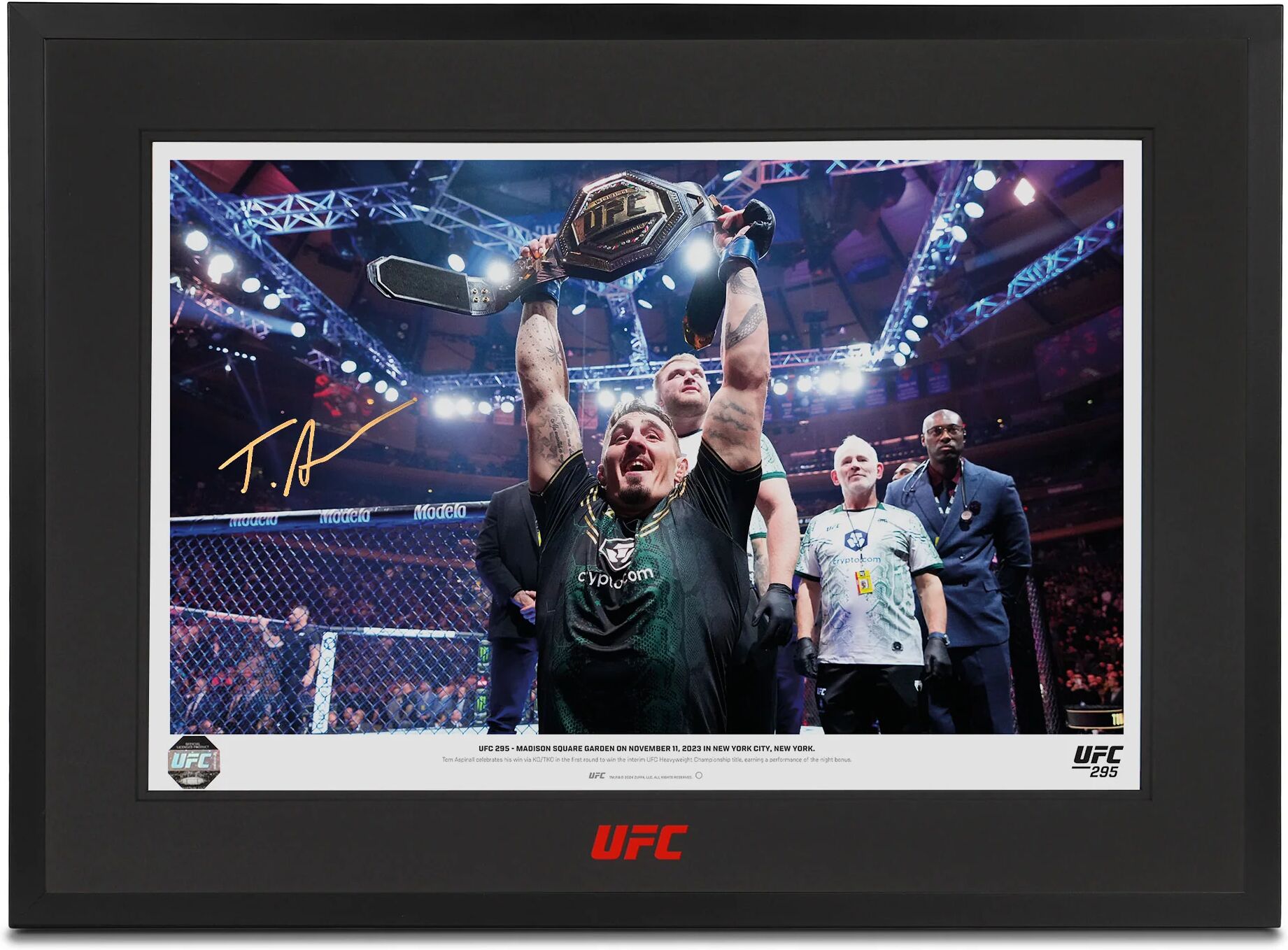 UFC Collectibles Tom Aspinall Signed Photo UFC 295