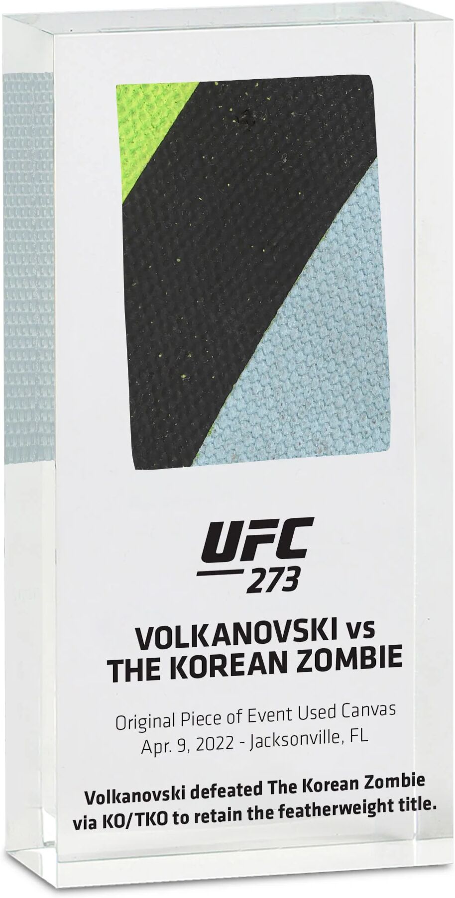 UFC Collectibles UFC 273: Volkanovski vs The Korean Zombie Canvas in Acrylic