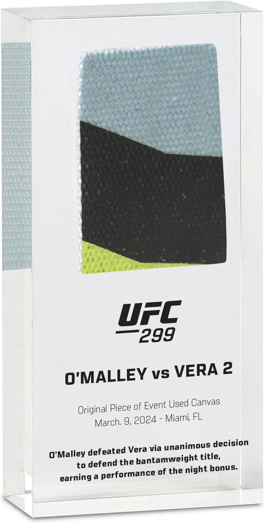 UFC Collectibles UFC 299: O'Malley vs Vera 2 Canvas in Acrylic