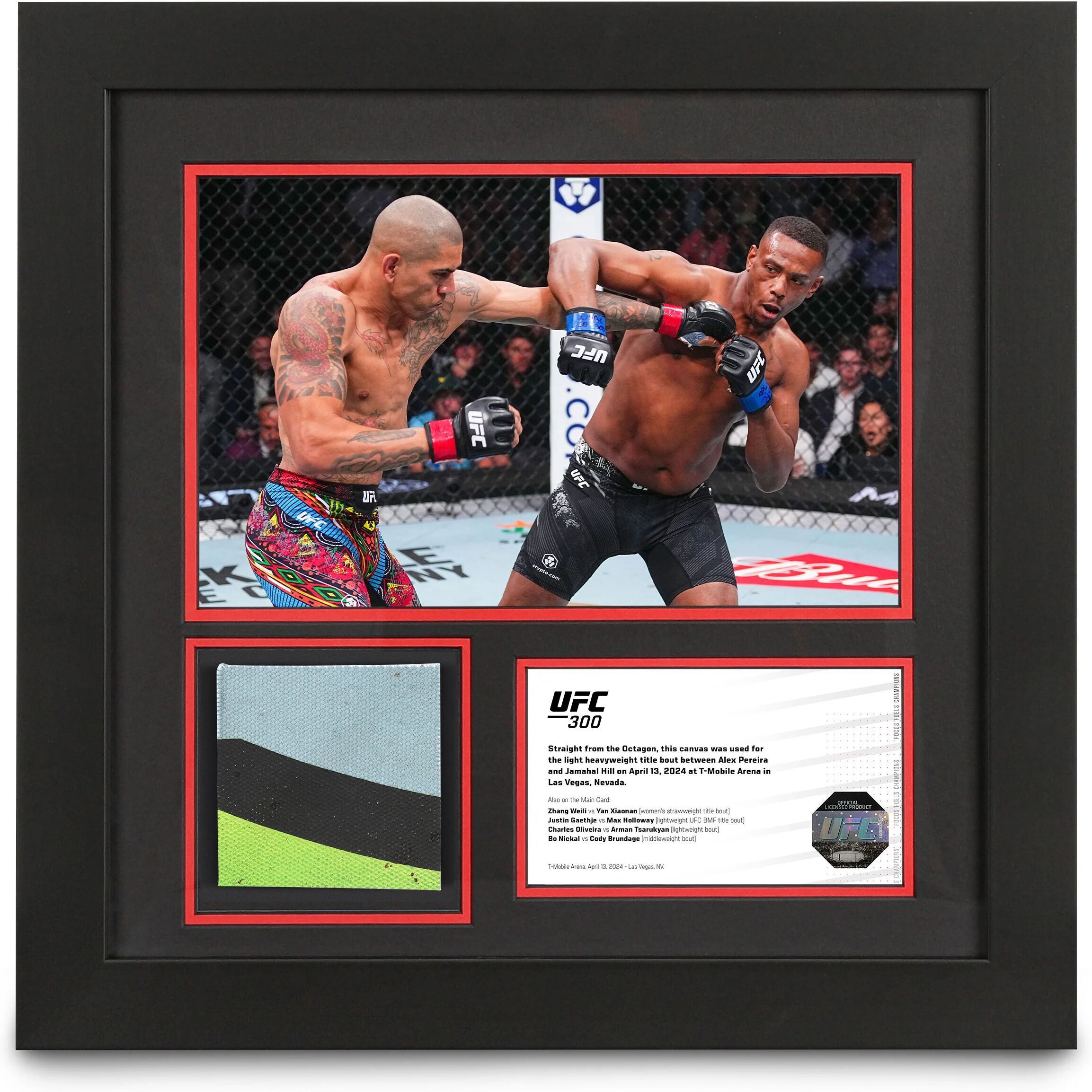 UFC Collectibles UFC 300: Pereira vs Hill Canvas & Photo