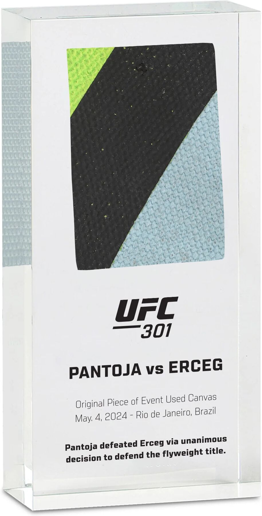 UFC Collectibles UFC 301: Pantoja vs Erceg Canvas in Acrylic