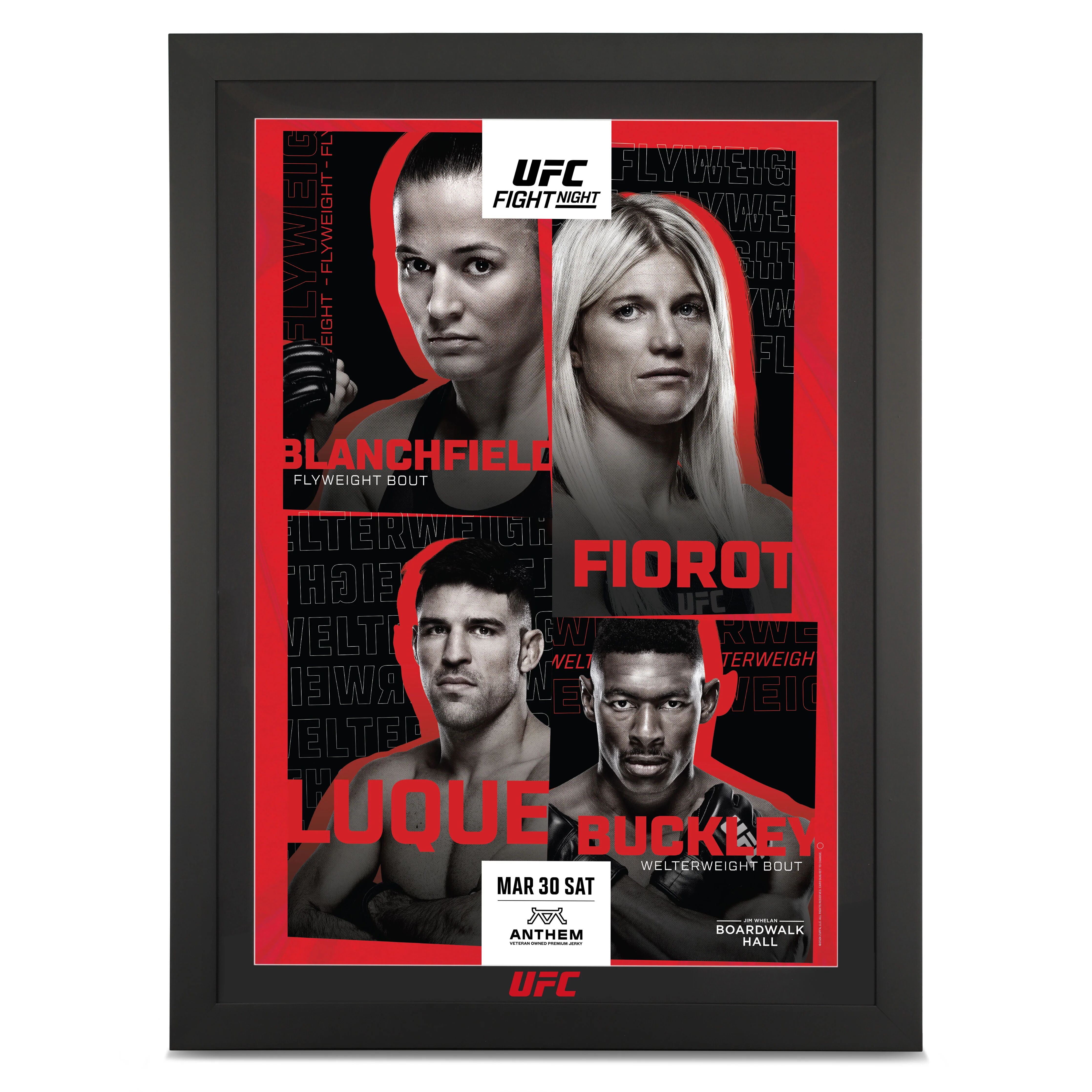 UFC Collectibles UFC Fight Night: Blanchfield vs Fiorot Autographed Event Poster