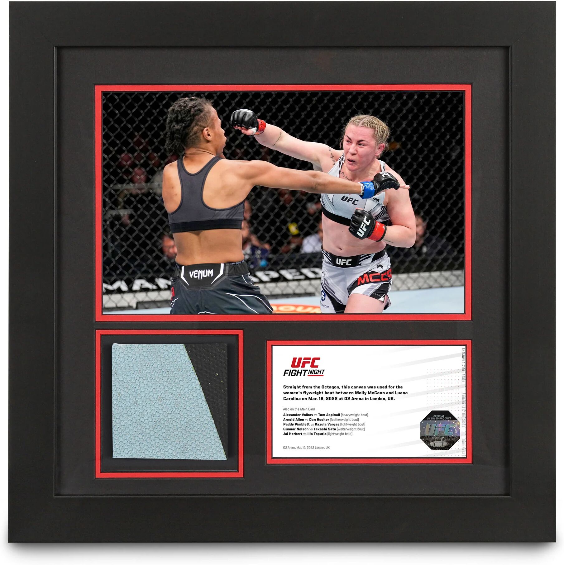 UFC Collectibles UFC Fight Night: McCann vs Carolina Canvas & Photo