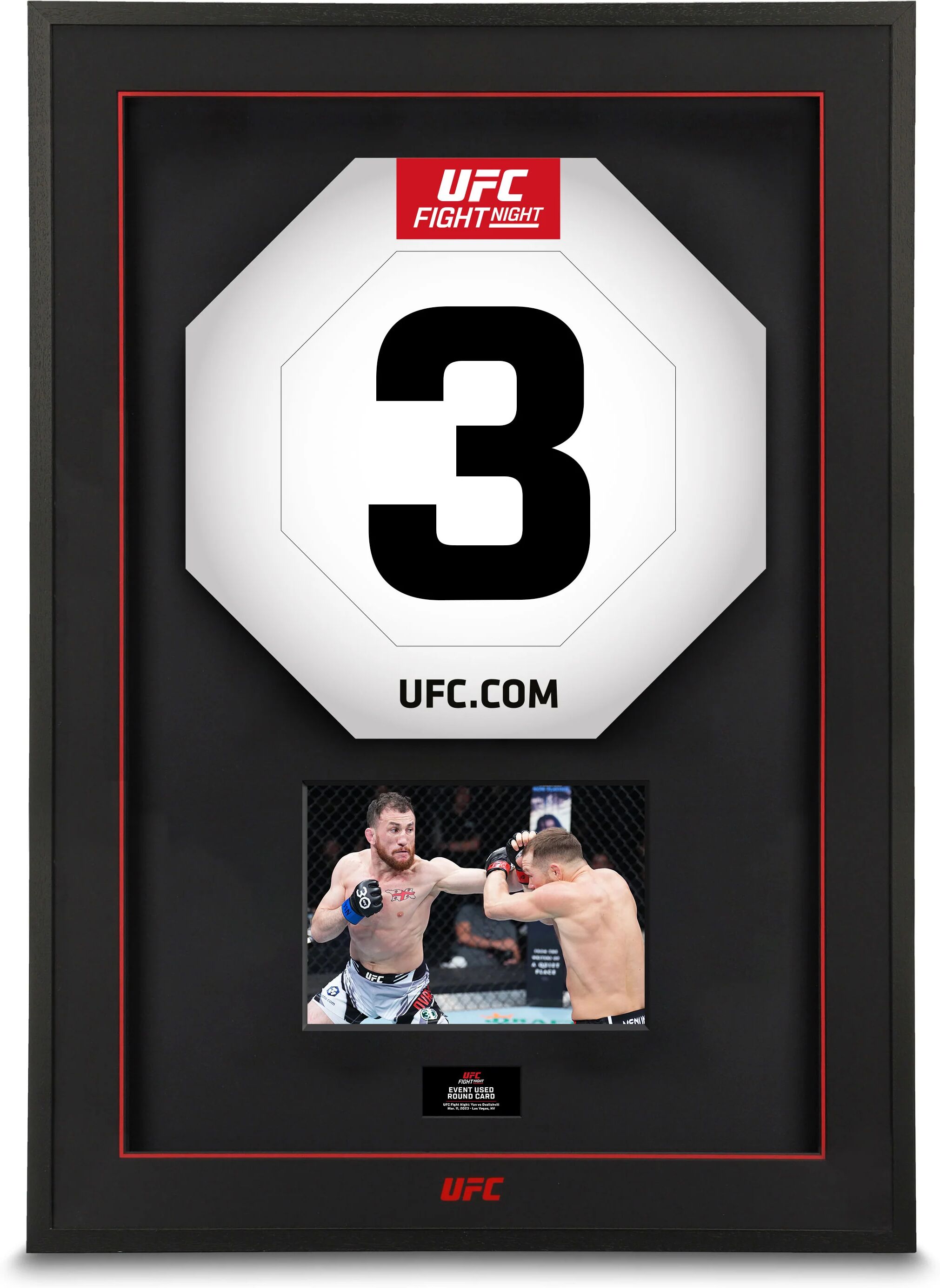 UFC Collectibles UFC Fight Night: Yan vs Dvalishvili Round Cards