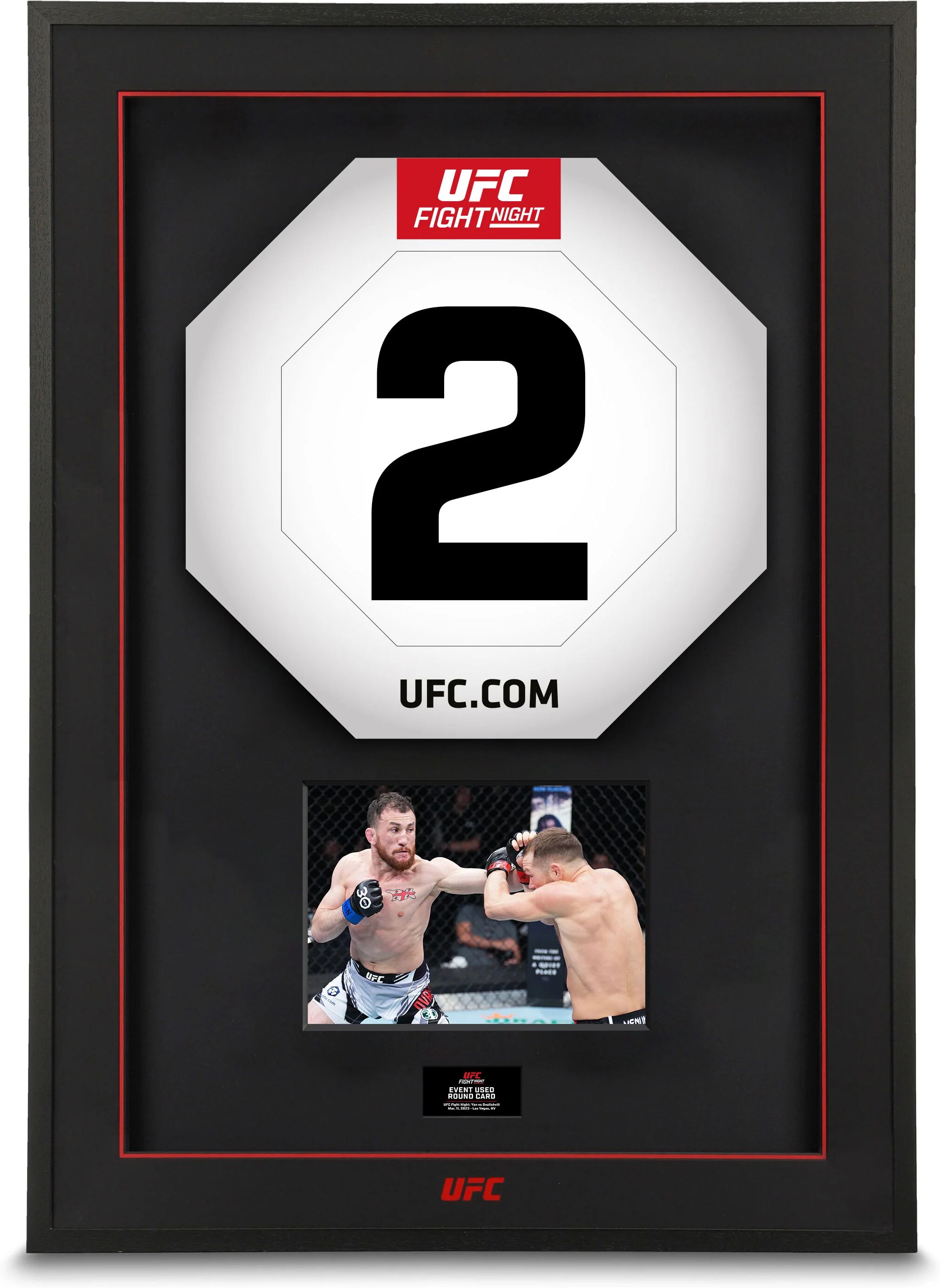 UFC Collectibles UFC Fight Night: Yan vs Dvalishvili Round Cards