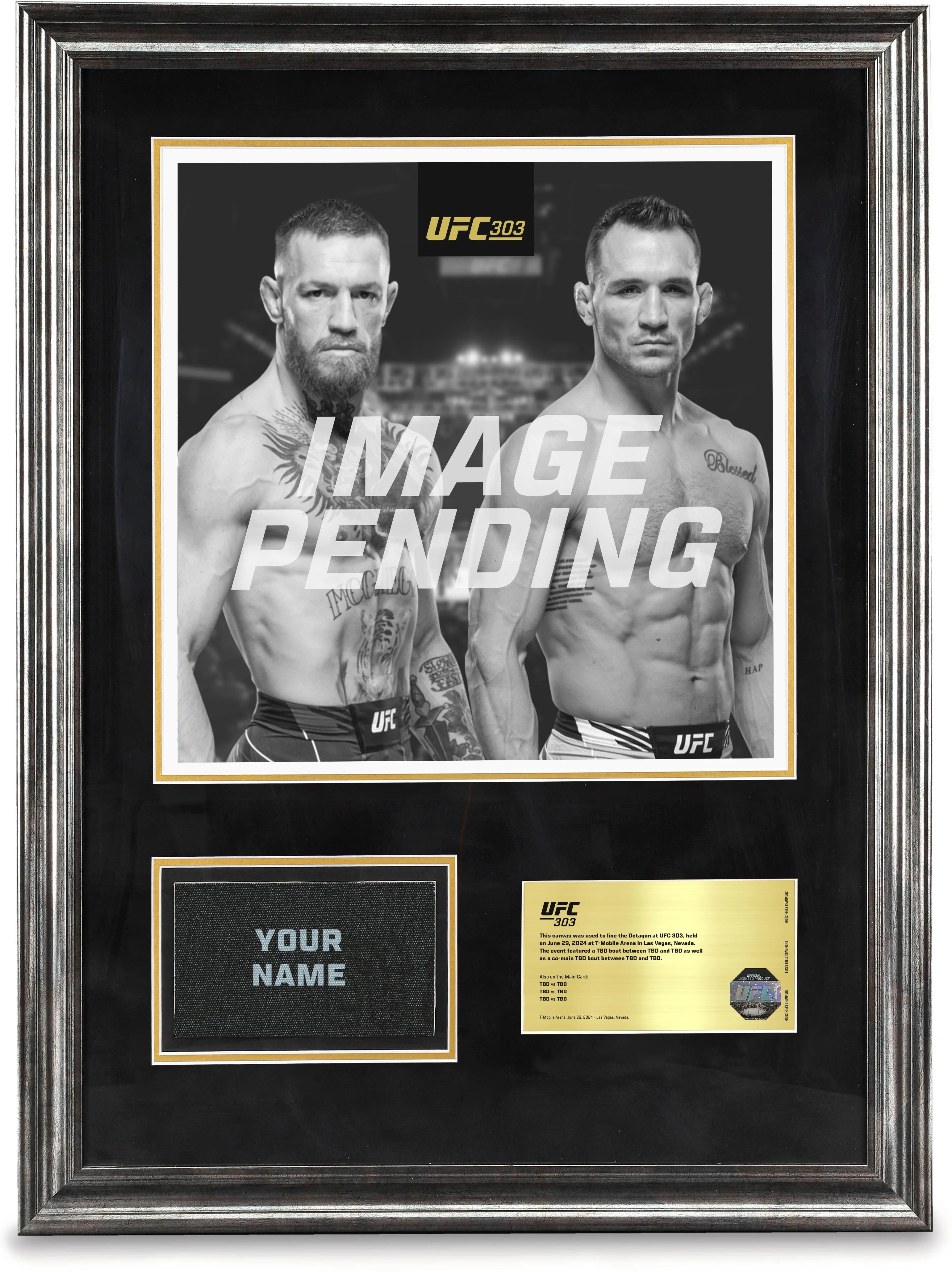 UFC Collectibles UFC 303: McGregor vs. Chandler Name on Canvas - Spotlight Space