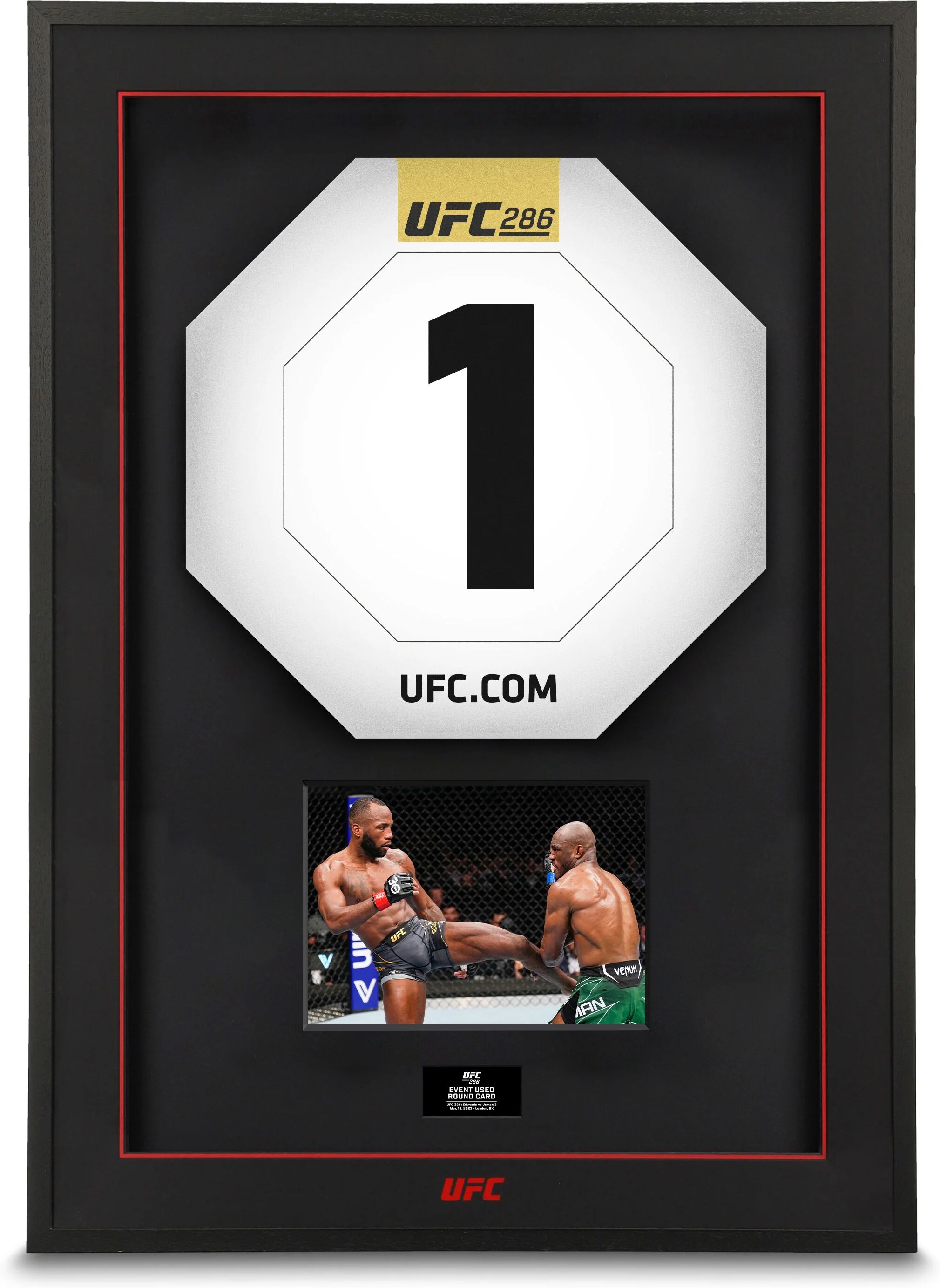 UFC Collectibles UFC 286: Edwards vs Usman 3 Round Cards