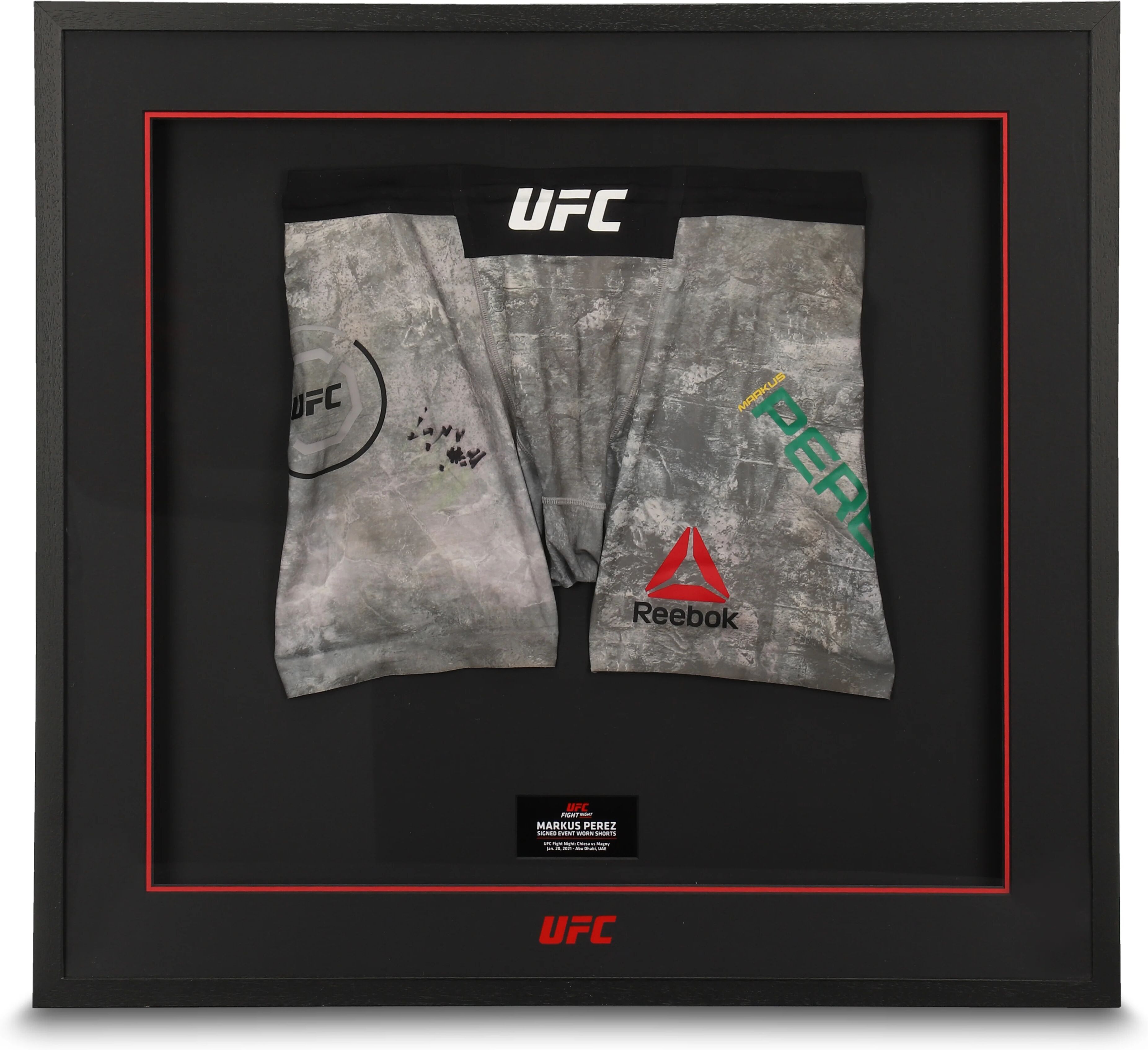 UFC Collectibles Markus Perez Signed Fight Worn Shorts