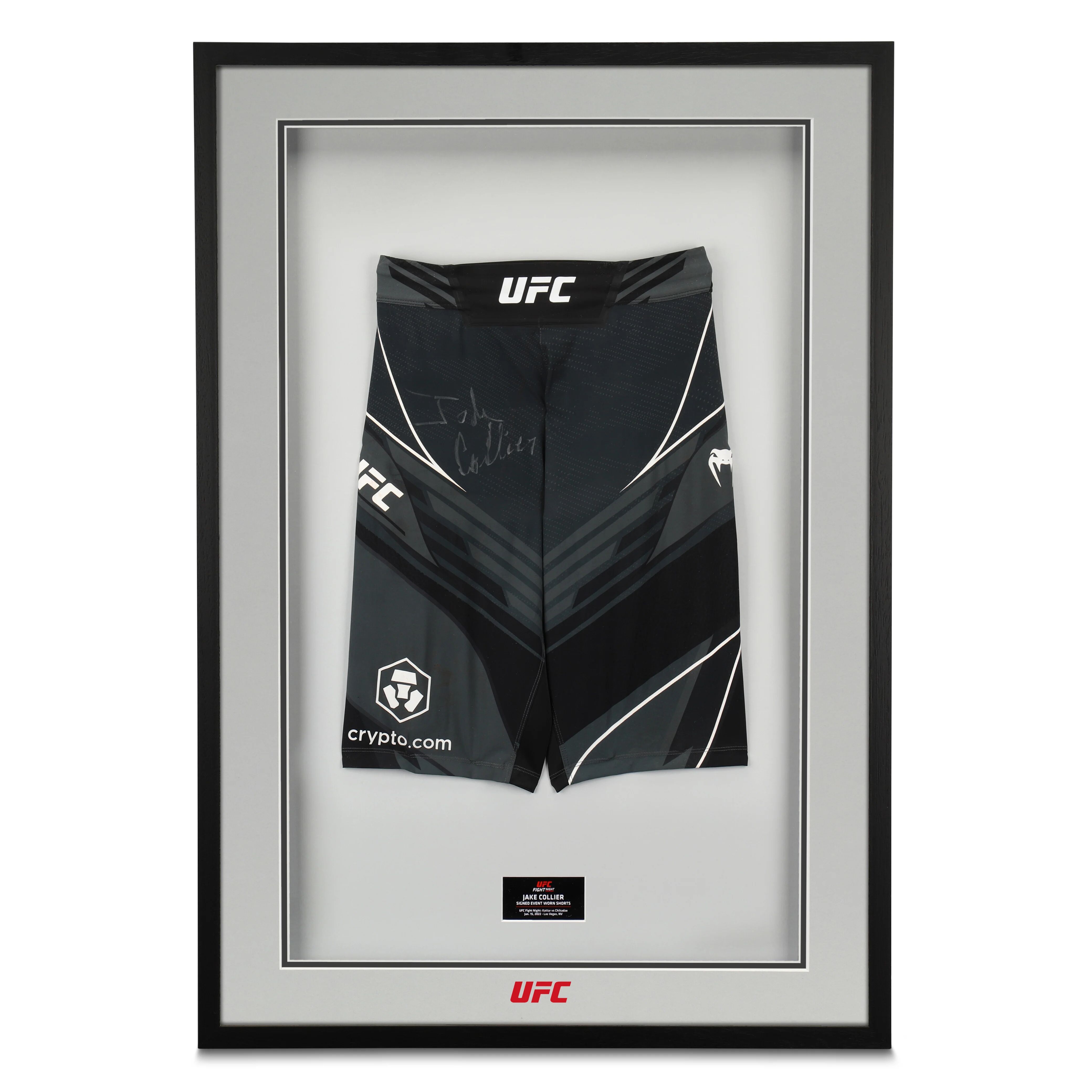 UFC Collectibles Jake Collier Signed Fight Worn Shorts