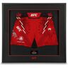 UFC Collectibles Dustin Poirier Signed Red Venum Adrenaline Fight Shorts