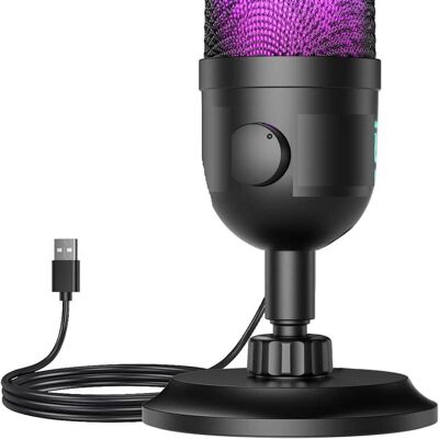 Unbranded USB Gaming Microphone, RGB Condenser Mic for PC PS4 ... Unbranded USB Gaming Microphone, RGB Condenser Mic for PC PS4 ...
