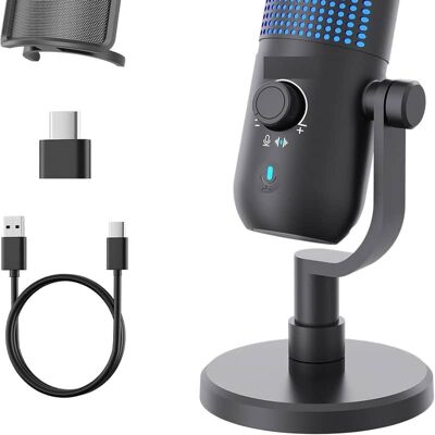 Unbranded USB Condenser Microphone for PC Gaming,Streaming&... Unbranded USB Condenser Microphone for PC Gaming,Streaming&...