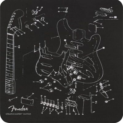 Fender Mousepad Exploded Strat Fender Mousepad Exploded Strat
