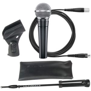 Shure SM-58 CN BTS Microphone Bundle w/Stand & Mic Cable