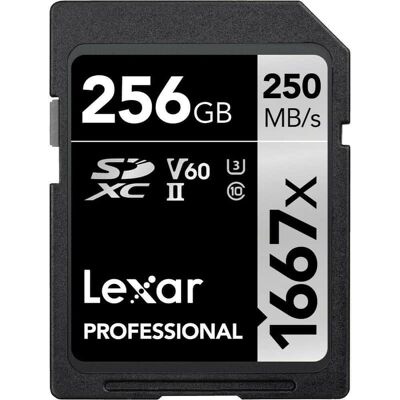 Unknown Lexar 256GB Professional 1667x UHS-II V60 U3 SDXC Memo... Unknown Lexar 256GB Professional 1667x UHS-II V60 U3 SDXC Memo...