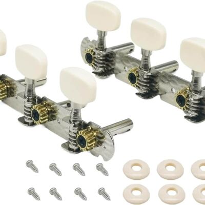 Unbranded 3-on-a-plate-tuner 3R3L Acoustic Guitar Tuning Pegs ... Unbranded 3-on-a-plate-tuner 3R3L Acoustic Guitar Tuning Pegs ...