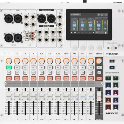 Yamaha Yamaha MGX12V Digital Mixer - White Yamaha Yamaha MGX12V Digital Mixer - White