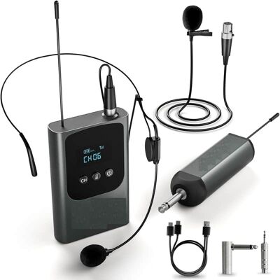 Unbranded Single Digital Wireless Microphone System, w/Mini Re... Unbranded Single Digital Wireless Microphone System, w/Mini Re...
