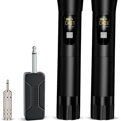 Unbranded UHF Metal Dual Handheld Cordless Dynamic Mic System ... Unbranded UHF Metal Dual Handheld Cordless Dynamic Mic System ...