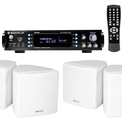 Rockville RPA60BT+(2) Cube White COMM Rockville RPA60BT+(2) Cube White COMM