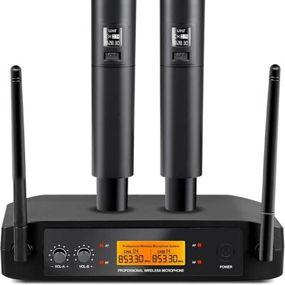 Unbranded Microphone for Singing Wireless Microphone System Du... Unbranded Microphone for Singing Wireless Microphone System Du...