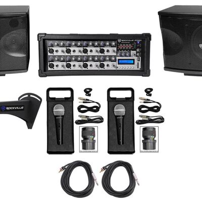 Rockville KPS80+RPM85+(2) RMC-XLR - 2 Rockville KPS80+RPM85+(2) RMC-XLR - 2