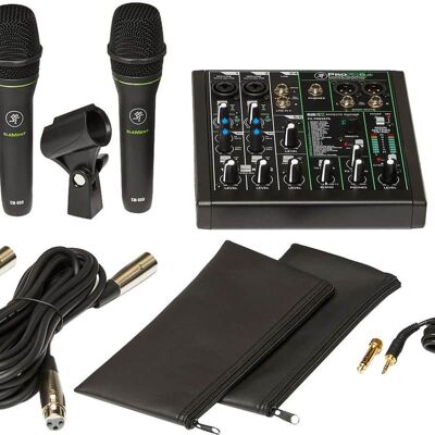 Mackie Performer Bundle with Mixer, 2 Dynamic Mics, Headphones... Mackie Performer Bundle with Mixer, 2 Dynamic Mics, Headphones...