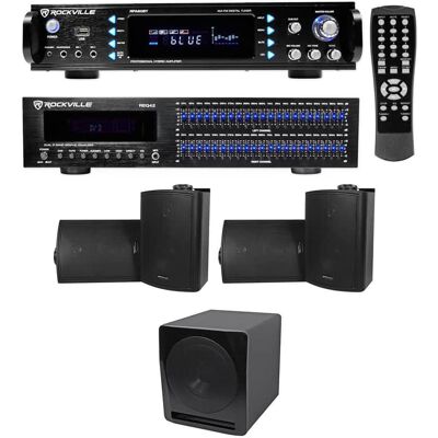 Rockville RPA6000USB+REQ42-B+(2) HP5S BK+APM10B Rockville RPA6000USB+REQ42-B+(2) HP5S BK+APM10B