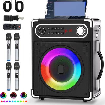 Unbranded Karaoke Machine with 4 Wireless Microphones, Portabl... Unbranded Karaoke Machine with 4 Wireless Microphones, Portabl...