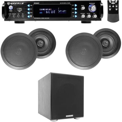 Rockville RPA60BT+(4) HC655 Black+APM10B Rockville RPA60BT+(4) HC655 Black+APM10B