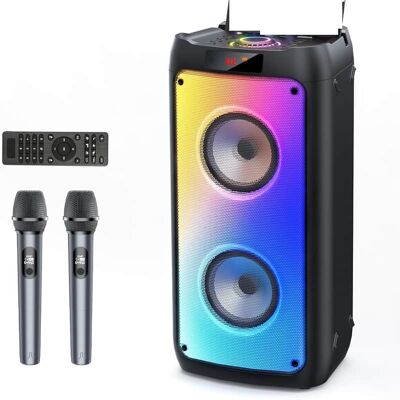 Unbranded Karaoke Machine with 2 Wireless Microphones, Portabl... Unbranded Karaoke Machine with 2 Wireless Microphones, Portabl...
