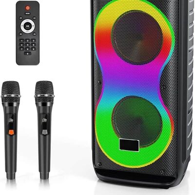 Unbranded Bluetooth Karaoke Speaker with 2 Wireless Microphone... Unbranded Bluetooth Karaoke Speaker with 2 Wireless Microphone...