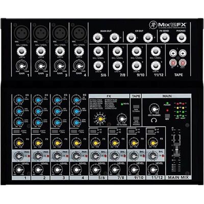 Mackie Mix12FX 12 Channel Compact Mixer with Effects Mackie Mix12FX 12 Channel Compact Mixer with Effects