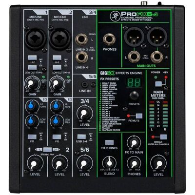 Mackie ProFX6v3 USB Mixer Mackie ProFX6v3 USB Mixer