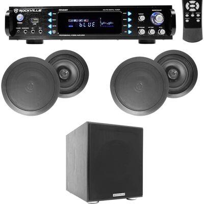 Rockville RPA60BT+(4) HC85 Black+APM10B Rockville RPA60BT+(4) HC85 Black+APM10B