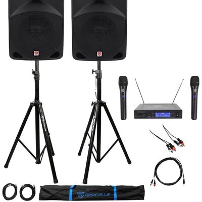 Rockville (2) RPG10+RVSS2+RWM1201VH+RCXMB10-B PACK Rockville (2) RPG10+RVSS2+RWM1201VH+RCXMB10-B PACK