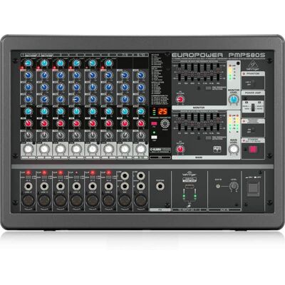 Behringer Europower PMP580S 10-channel 500W Powered Mixer Behringer Europower PMP580S 10-channel 500W Powered Mixer