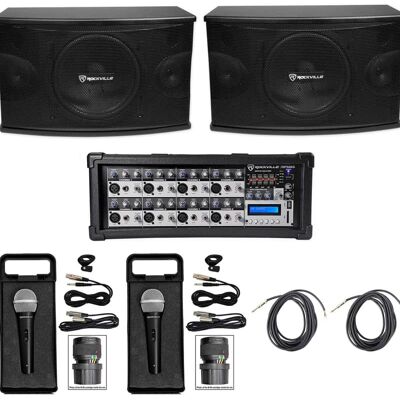 Rockville KPS10+RPM85+(2) RMC-XLR Rockville KPS10+RPM85+(2) RMC-XLR