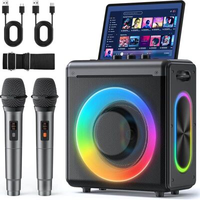 Unbranded Karaoke Machine with 2 Wireless Rechargeable Microph... Unbranded Karaoke Machine with 2 Wireless Rechargeable Microph...