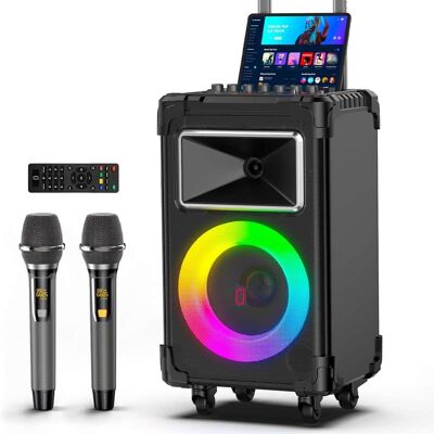 Unbranded Karaoke Machine with 2 Wireless Mics, 10" Woofer 500... Unbranded Karaoke Machine with 2 Wireless Mics, 10" Woofer 500...