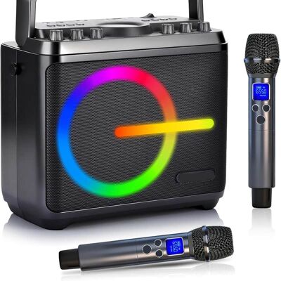 Unbranded Karaoke Machine, Bluetooth Speaker with 2 Wireless M... Unbranded Karaoke Machine, Bluetooth Speaker with 2 Wireless M...