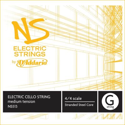 Daddario D'Addario NS Electric Cello Single G String, 4/4 Scale, Medium... Daddario D'Addario NS Electric Cello Single G String, 4/4 Scale, Medium...